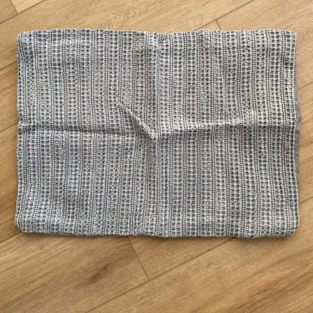 Pottery Barn Gray Textured Pillow Cover